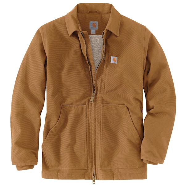 Carhartt Men's OC4293 M LseFit WshDck Shrp Lnd Co L REG Heavy Lined Loose Brown OC4293-M / 104293-BRNLREG - main